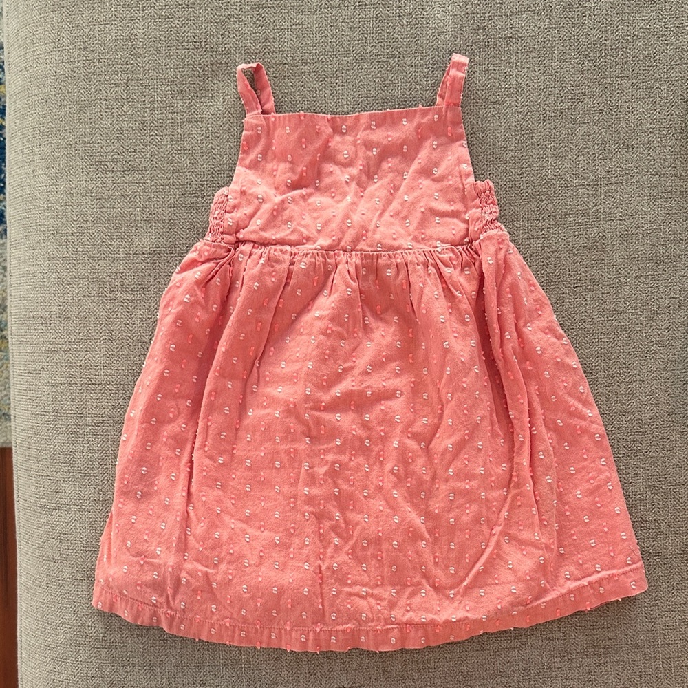 GAP Coral Kids Dress with Dotted Pattern